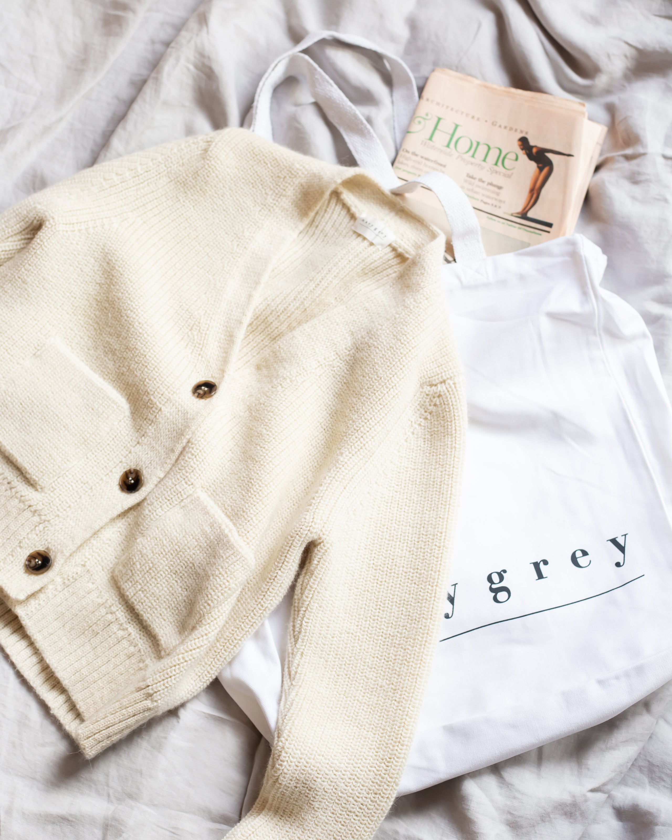 In the Press: Vanity Fair features the ALPACA CROPPED CARDIGAN