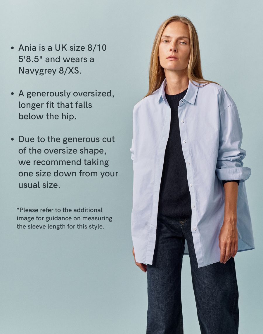 The Oversize Shirt - Salt Blue