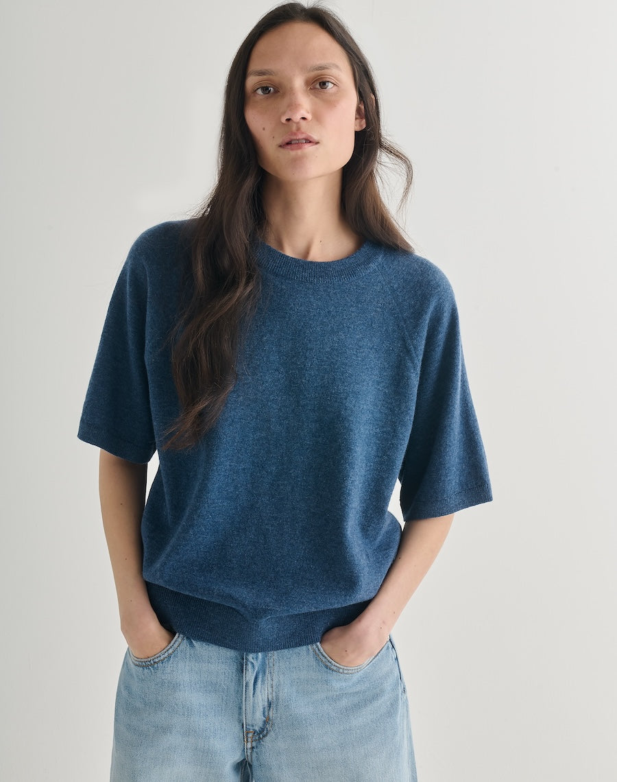 Blue Wool T-shirt