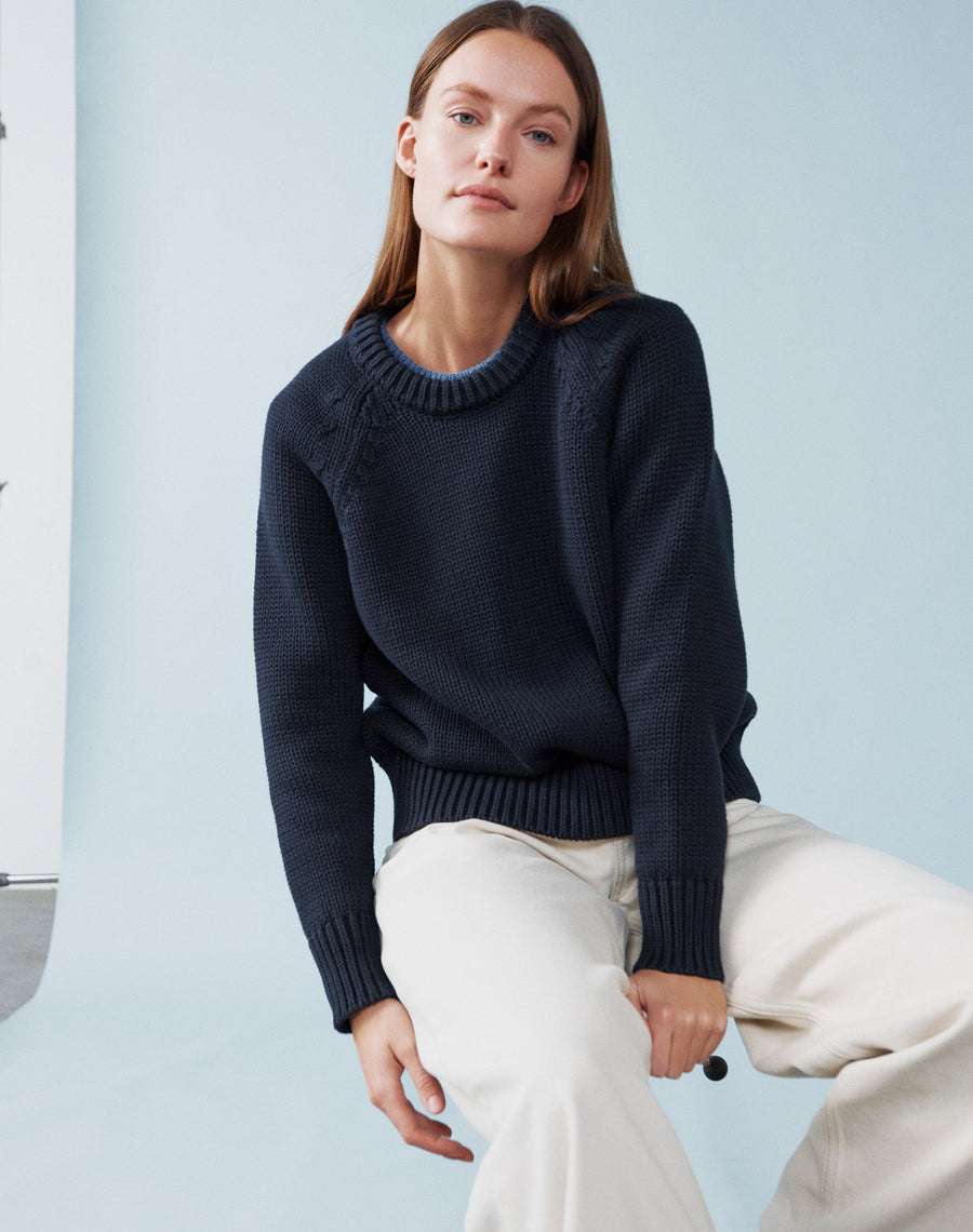 The Cotton Weekend - Navy, Renewed + Restored
