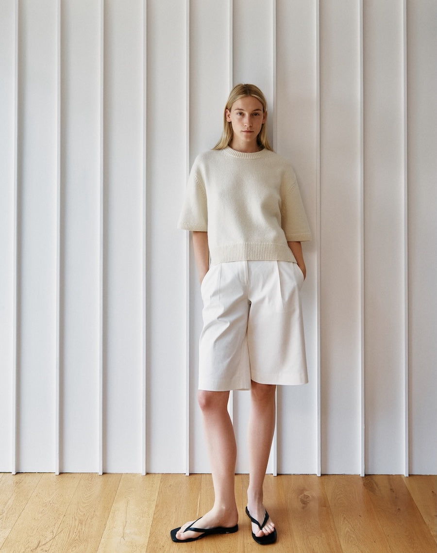 The Easy Tee - Undyed Ecru, Renewed + Restored