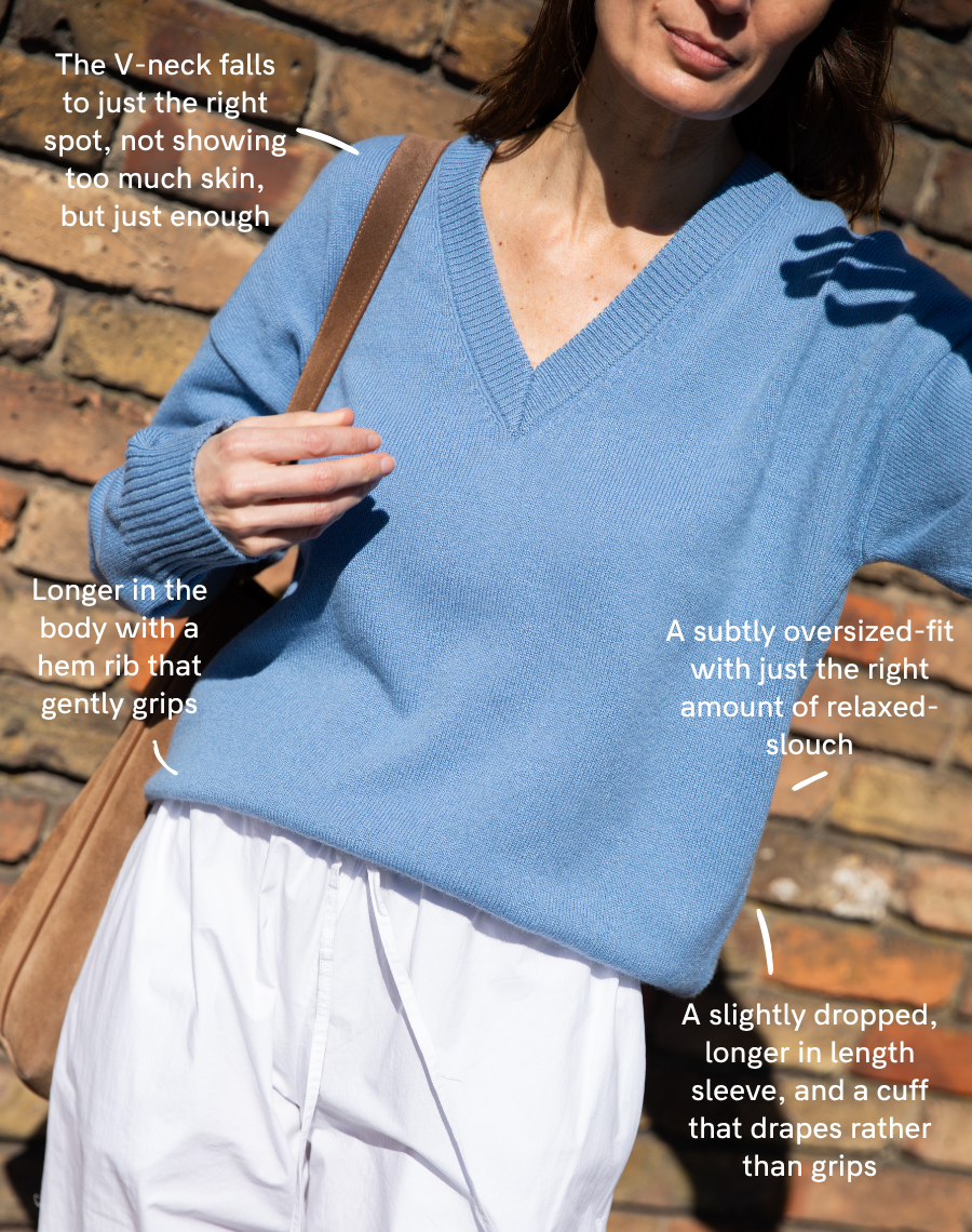 The Relaxed V - Afternoon Blue / Archive Sale
