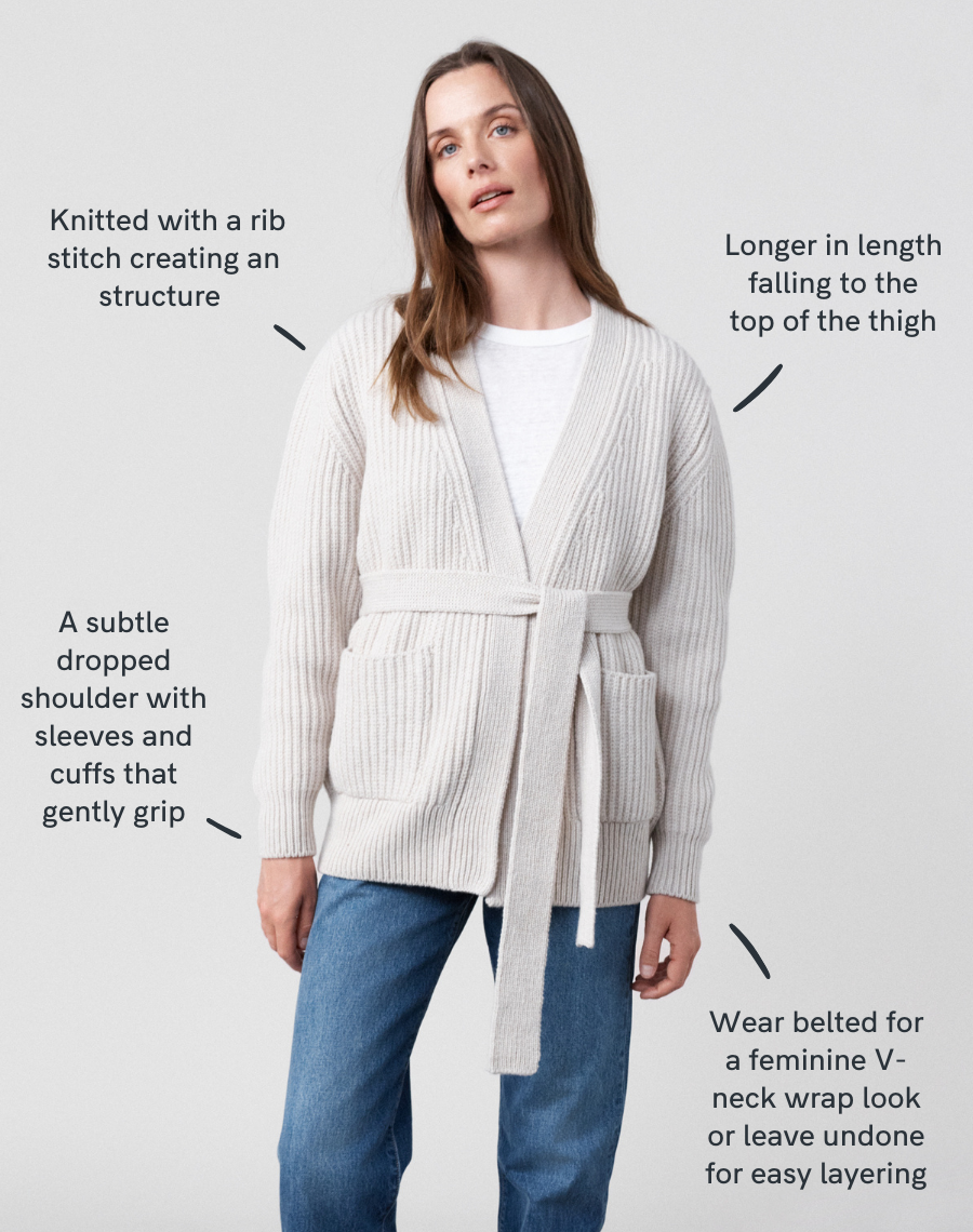 The Heirloom Cardigan 2.0 - Lait / Archive Sale