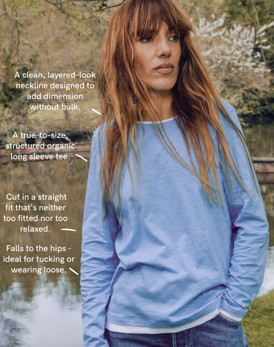 The Layered Tee / Long Sleeve - Blue