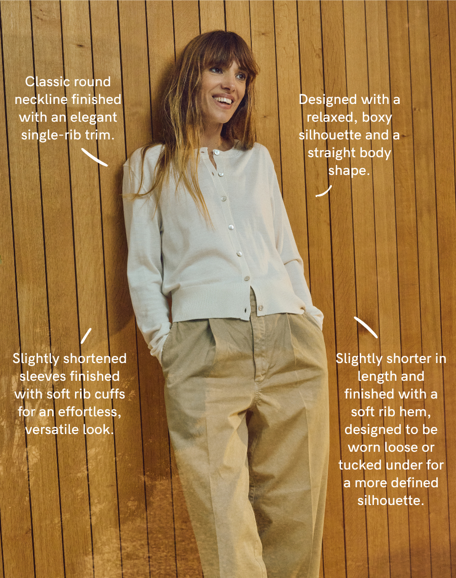 The Fine Cardigan - Ecru / Archive Sale