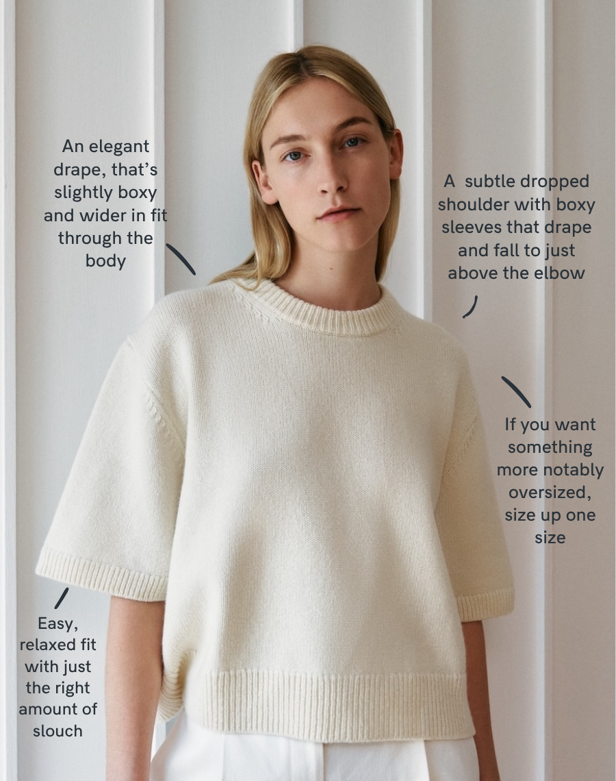 The Easy Tee - Undyed Ecru, Renewed + Restored