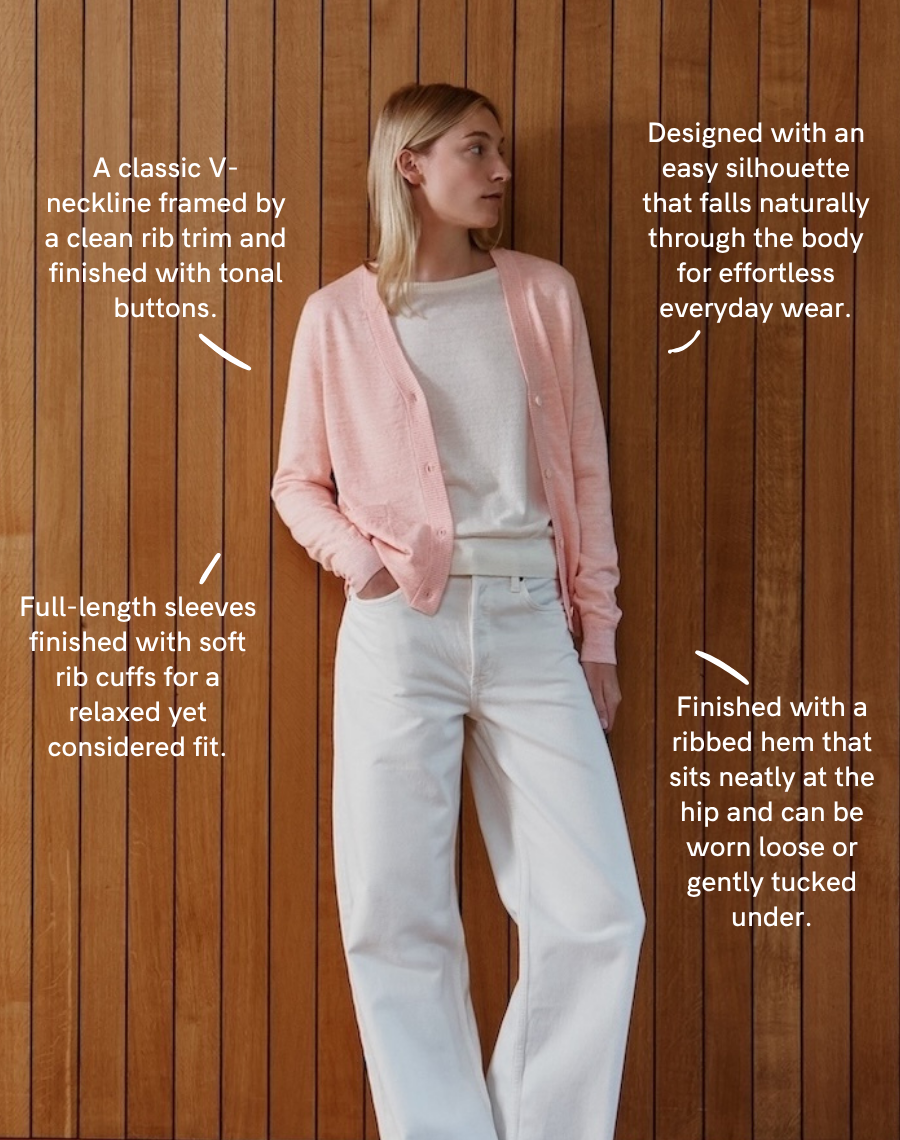 The Summer Cardigan - Peach Sand / Archive Sale