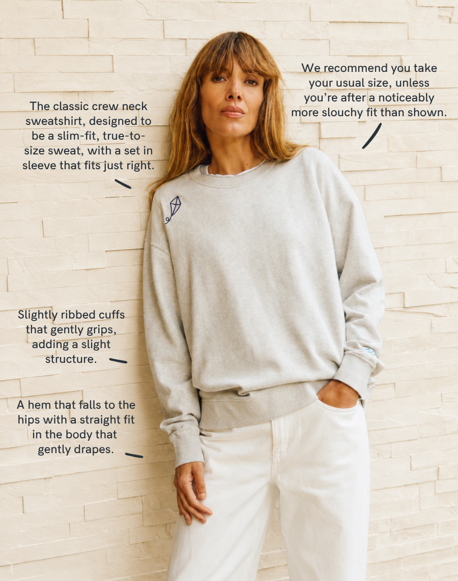 The Charity Sweatshirt - Stone Grey