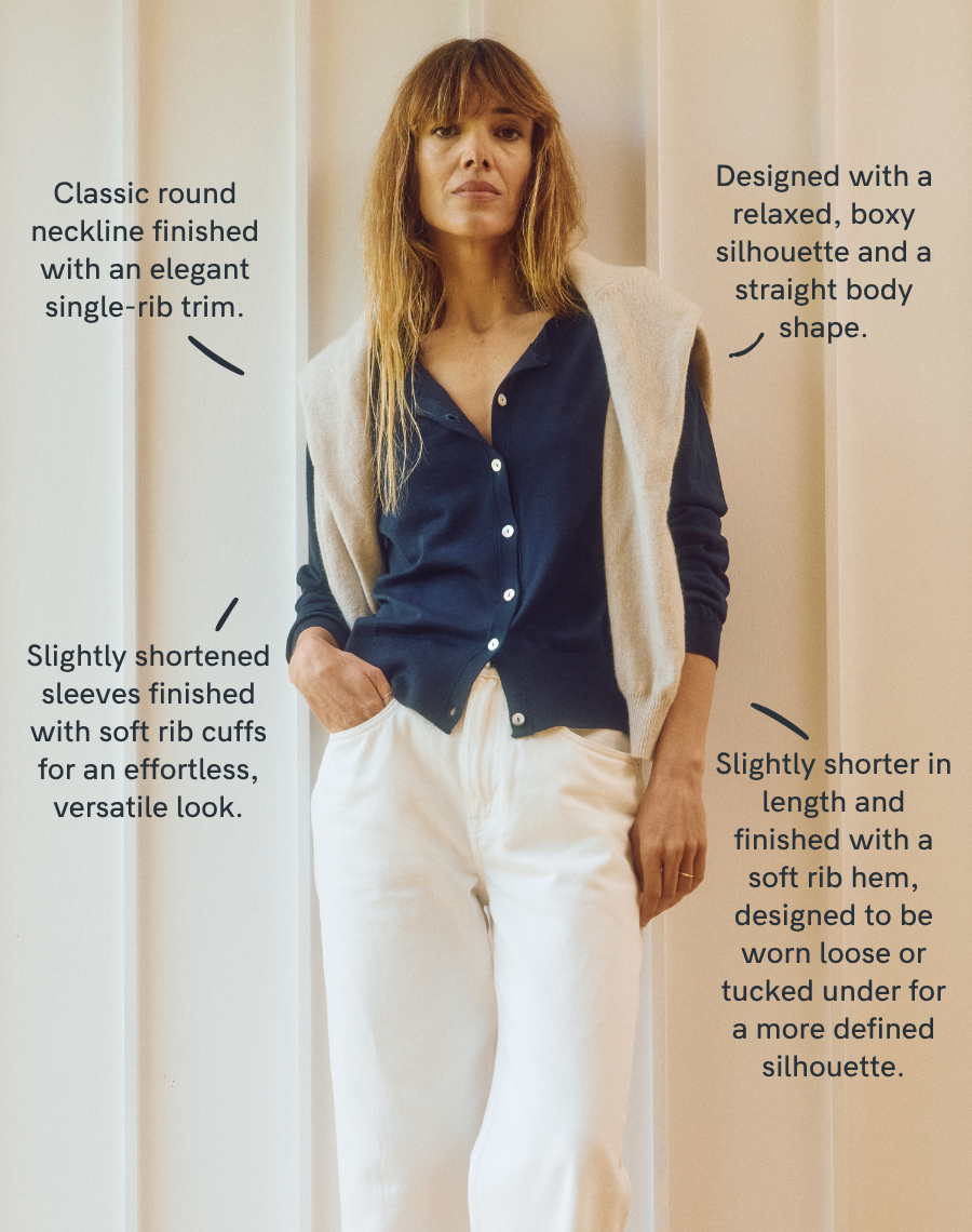 The Fine Cardigan - Navy