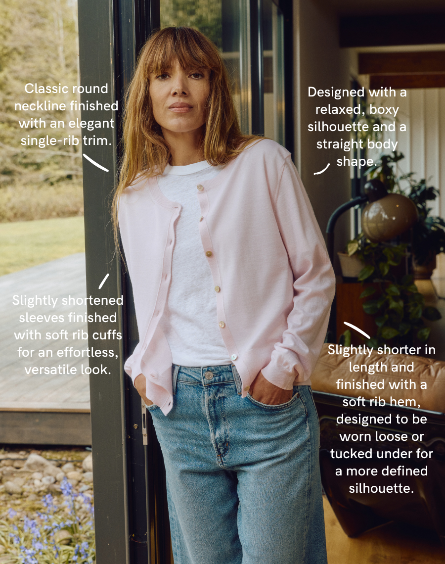 The Fine Cardigan - Blush / Archive Sale