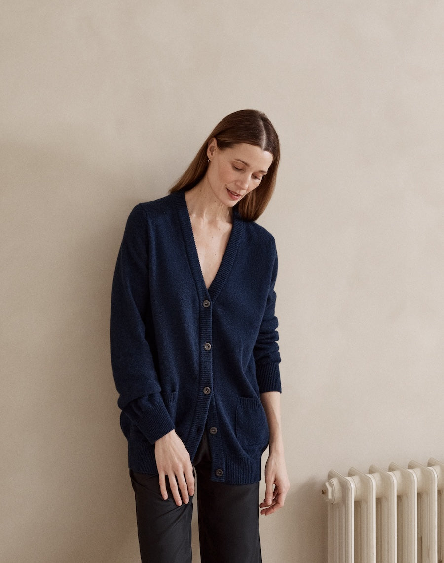 The Cardigan / 2.0 - Navy Marl / Archive Sale