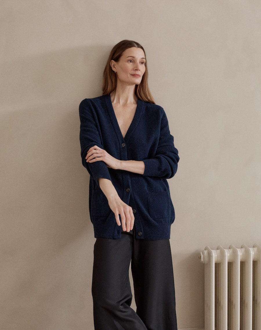 The Cardigan / 2.0 - Navy Marl / Archive Sale