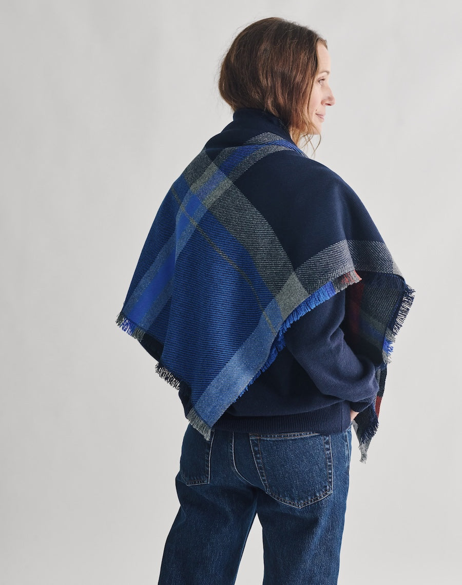 The Clauran Tartan Scarf - Linnhe Blue