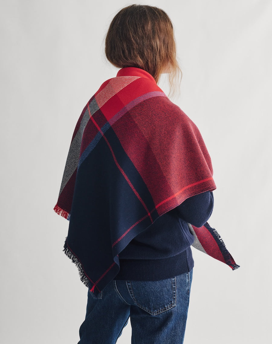 The Clauran Tartan Scarf - Cairngorms Red