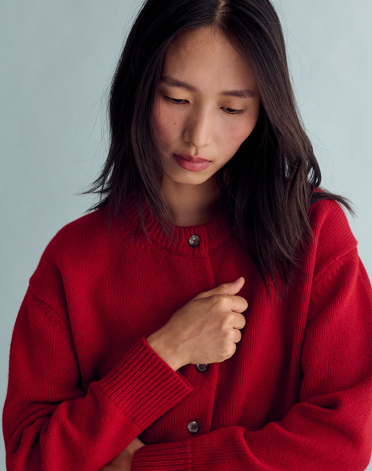 The Easy Cardigan - Carmine