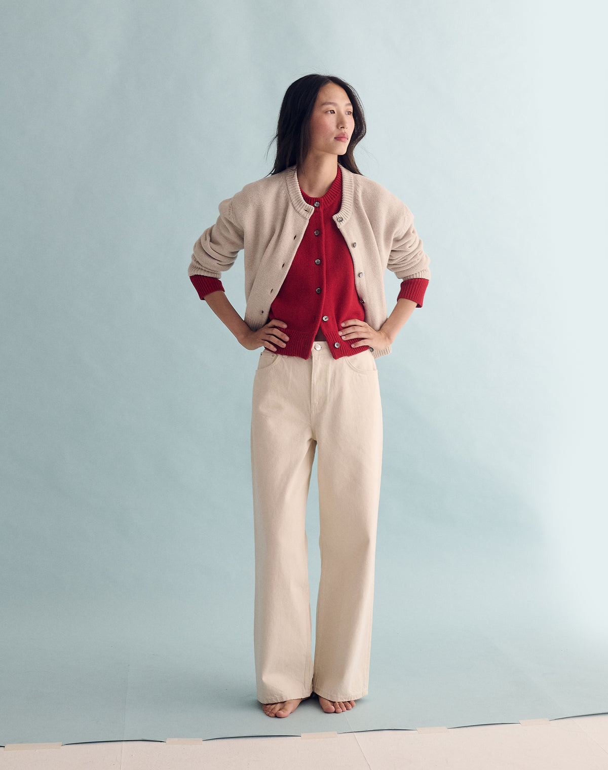 The Easy Cardigan - Carmine
