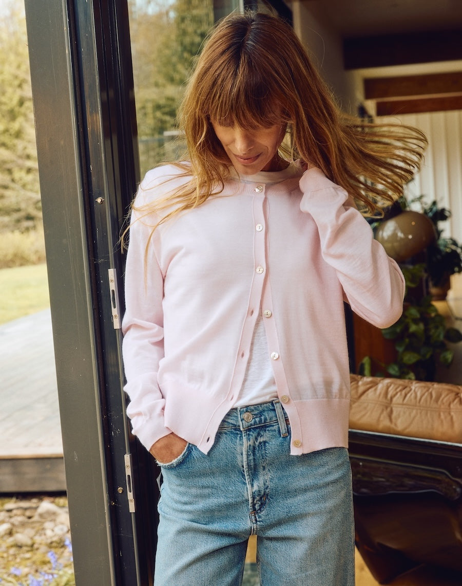 The Fine Cardigan - Blush