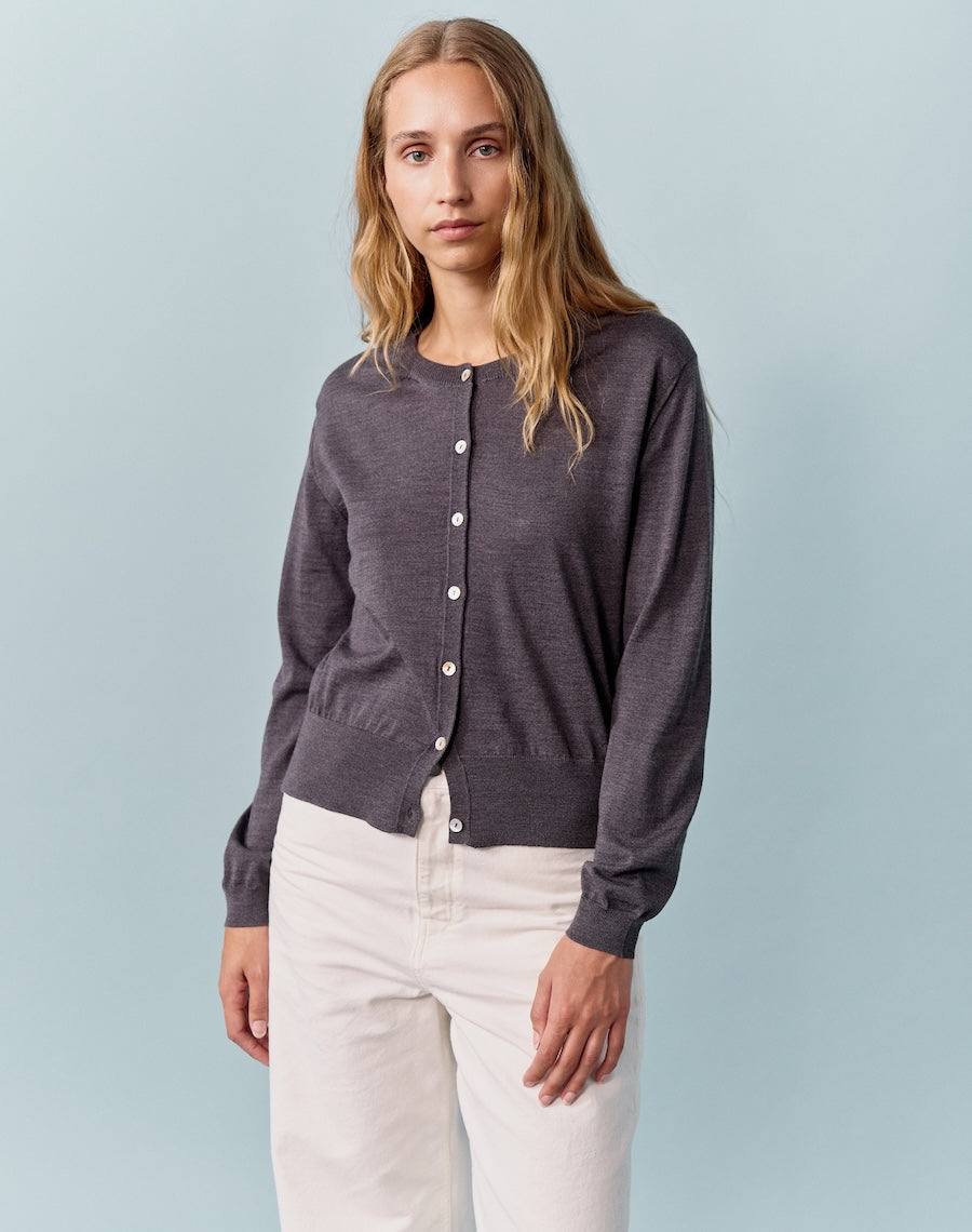 The Fine Cardigan - Graphite