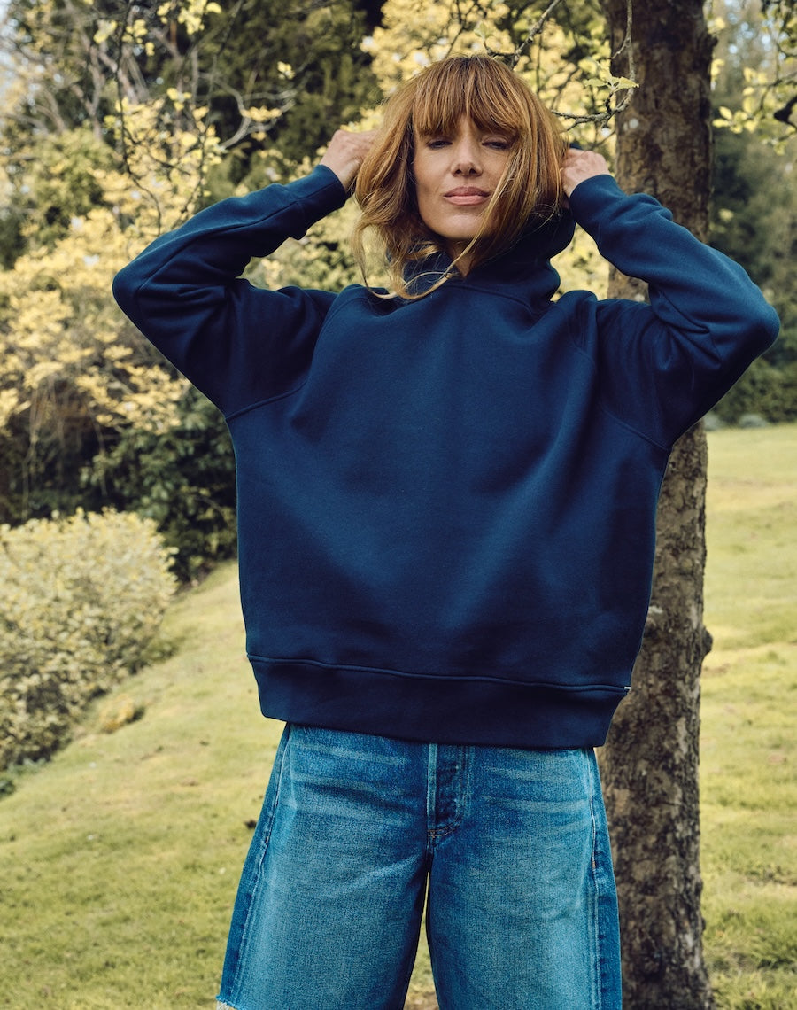 The Brushback / Hooded Sweatshirt - Navy