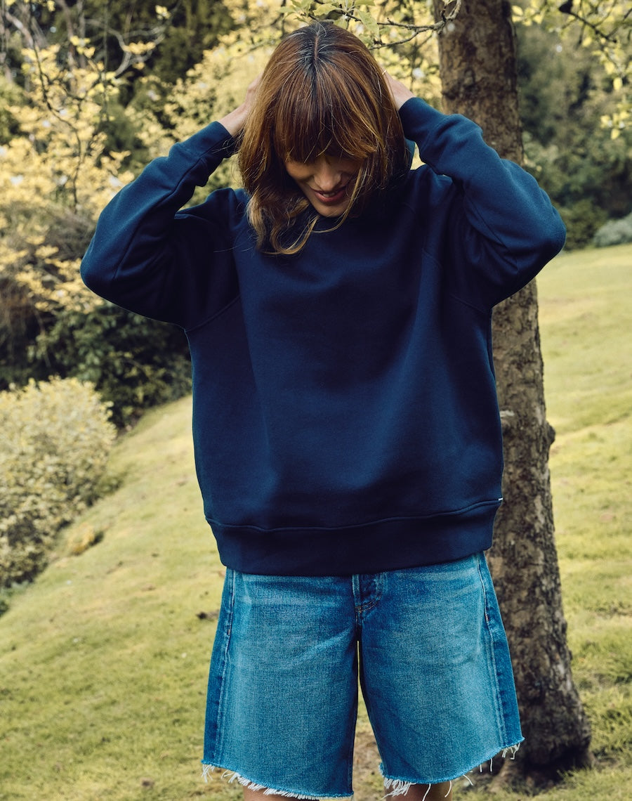 The Brushback / Hooded Sweatshirt - Navy