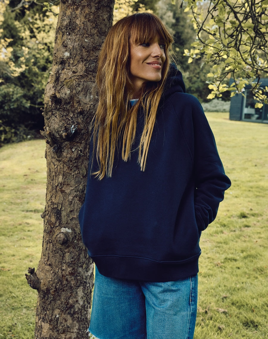 The Brushback / Hooded Sweatshirt - Navy