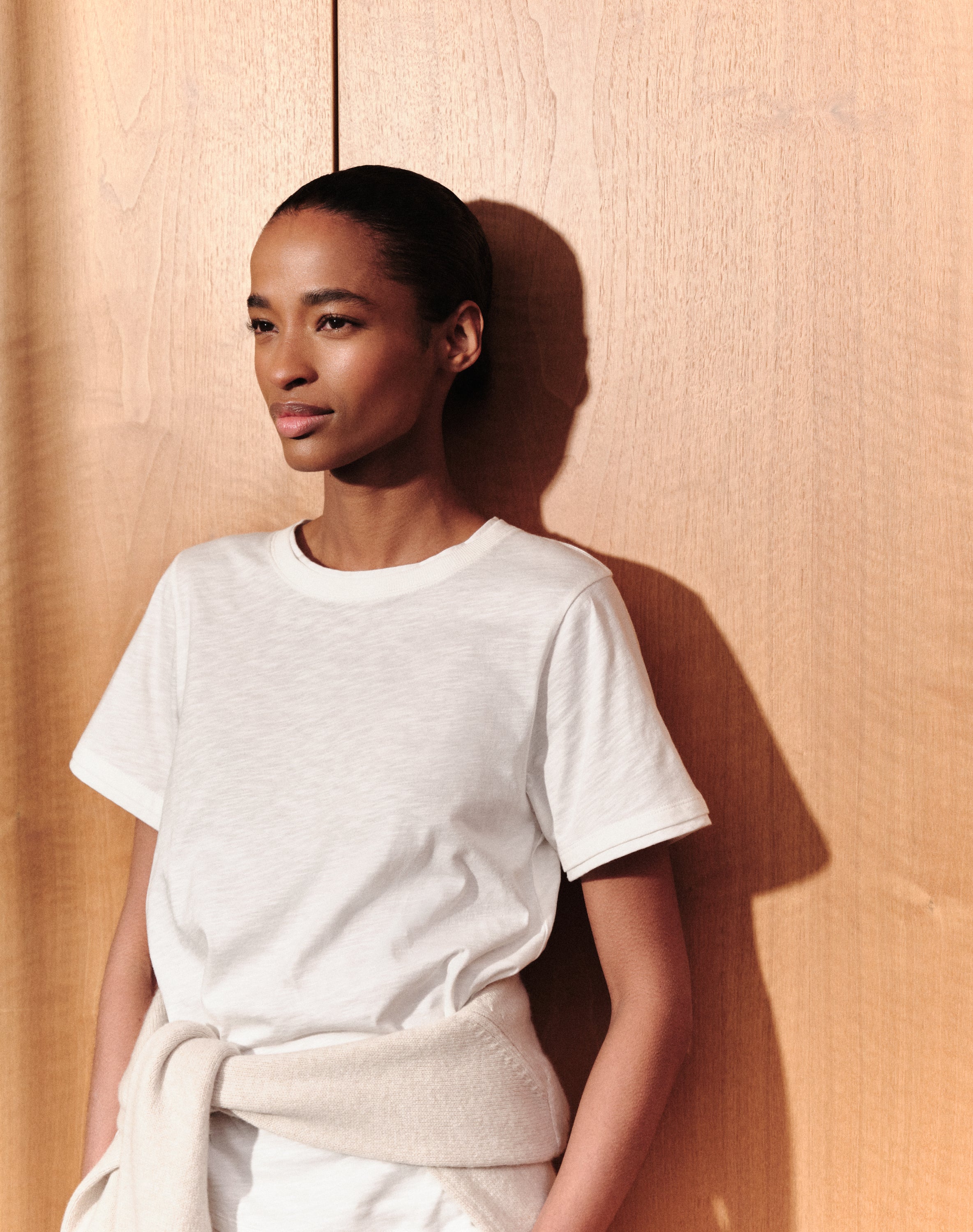 The LAYERED Tee / Short - White + White