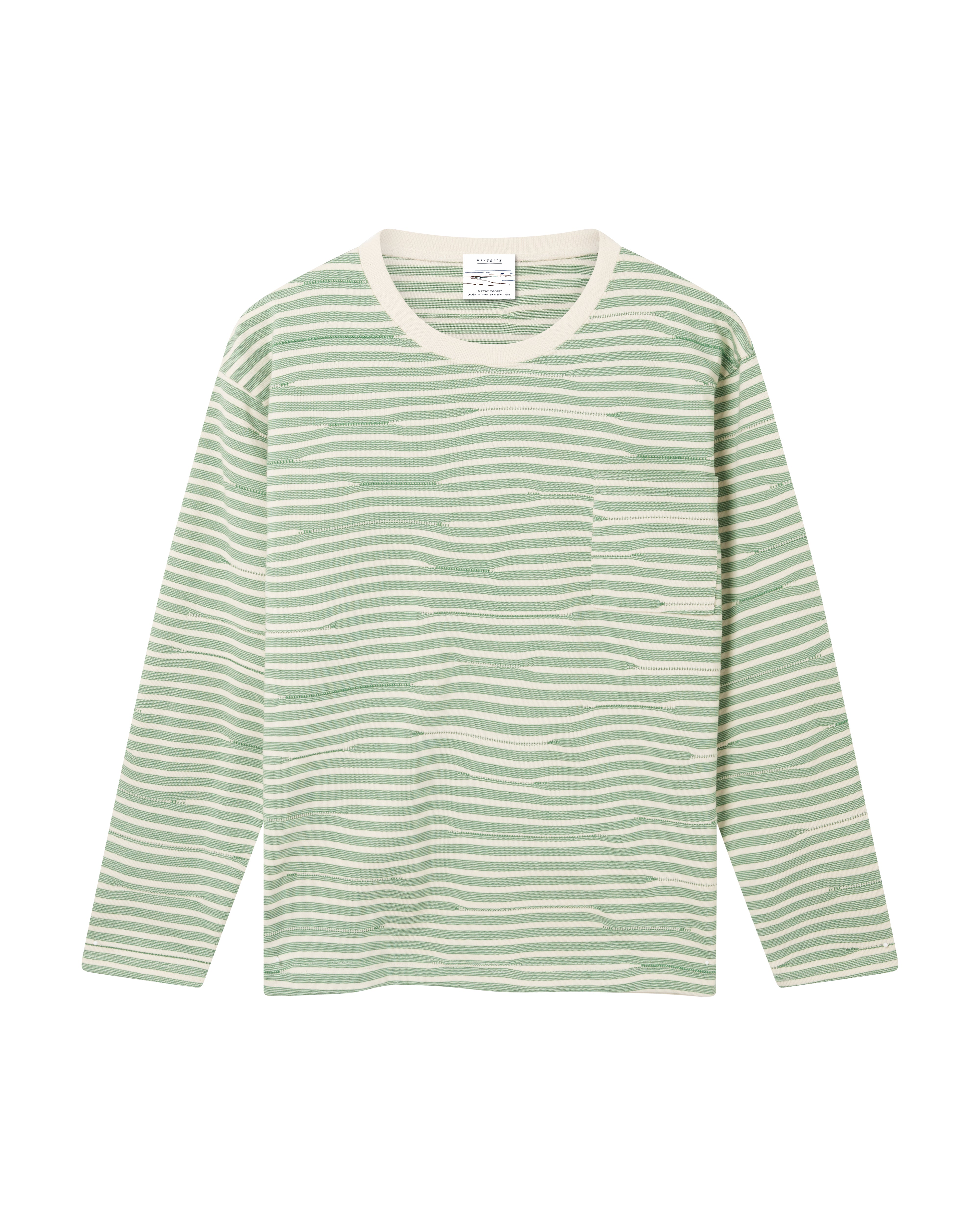 Jersey Stripe Long-Sleeved Top