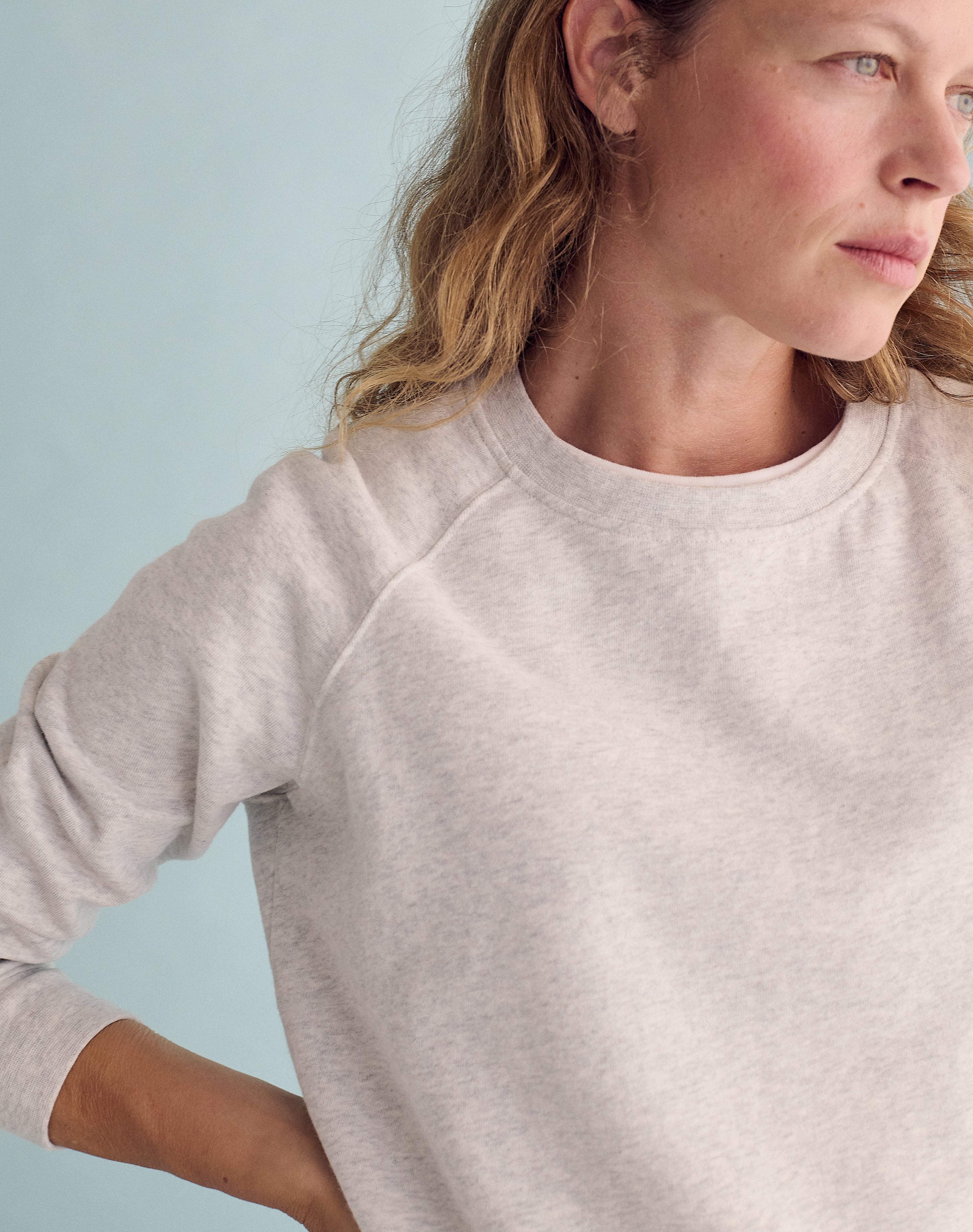 The Lived-In Loopback / Vintage-Fit - Ice Grey