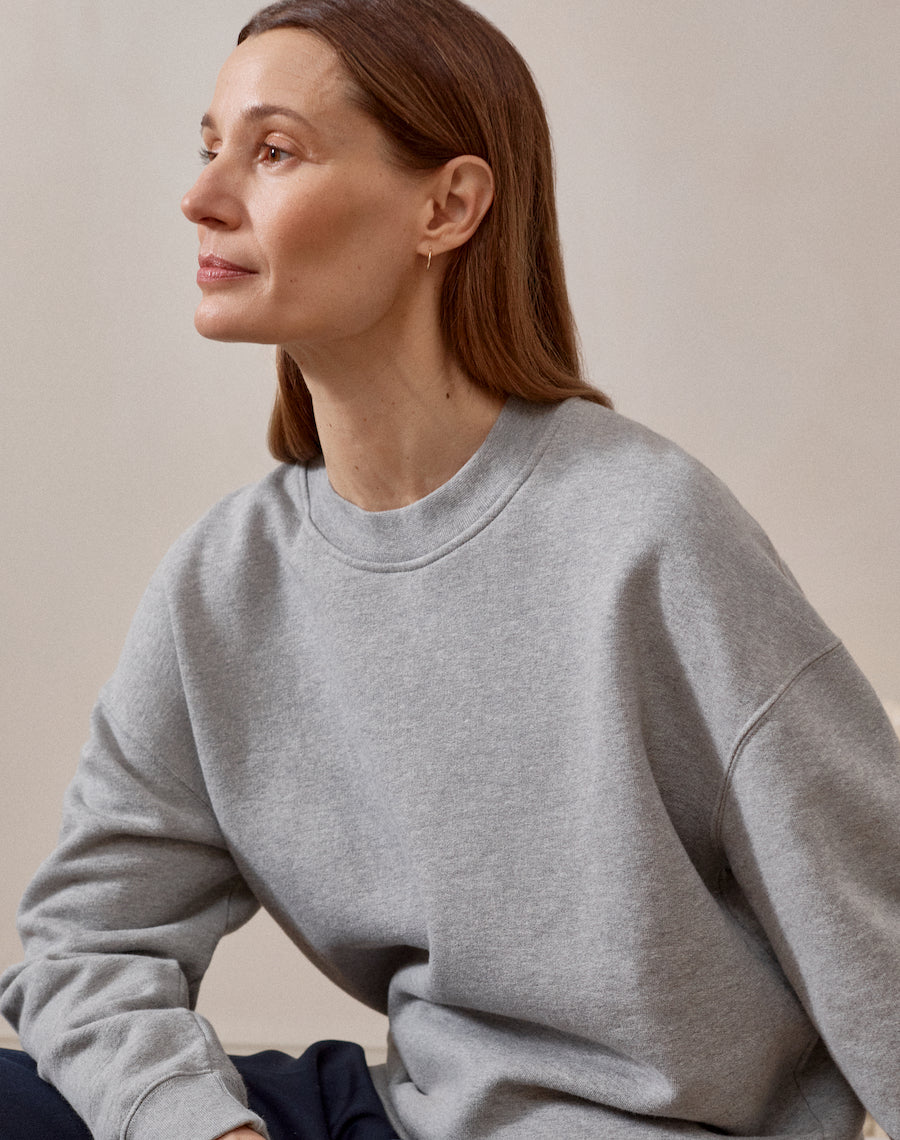 The Brushed / Relaxed-fit Sweat - Slate Grey, Renewed + Restored