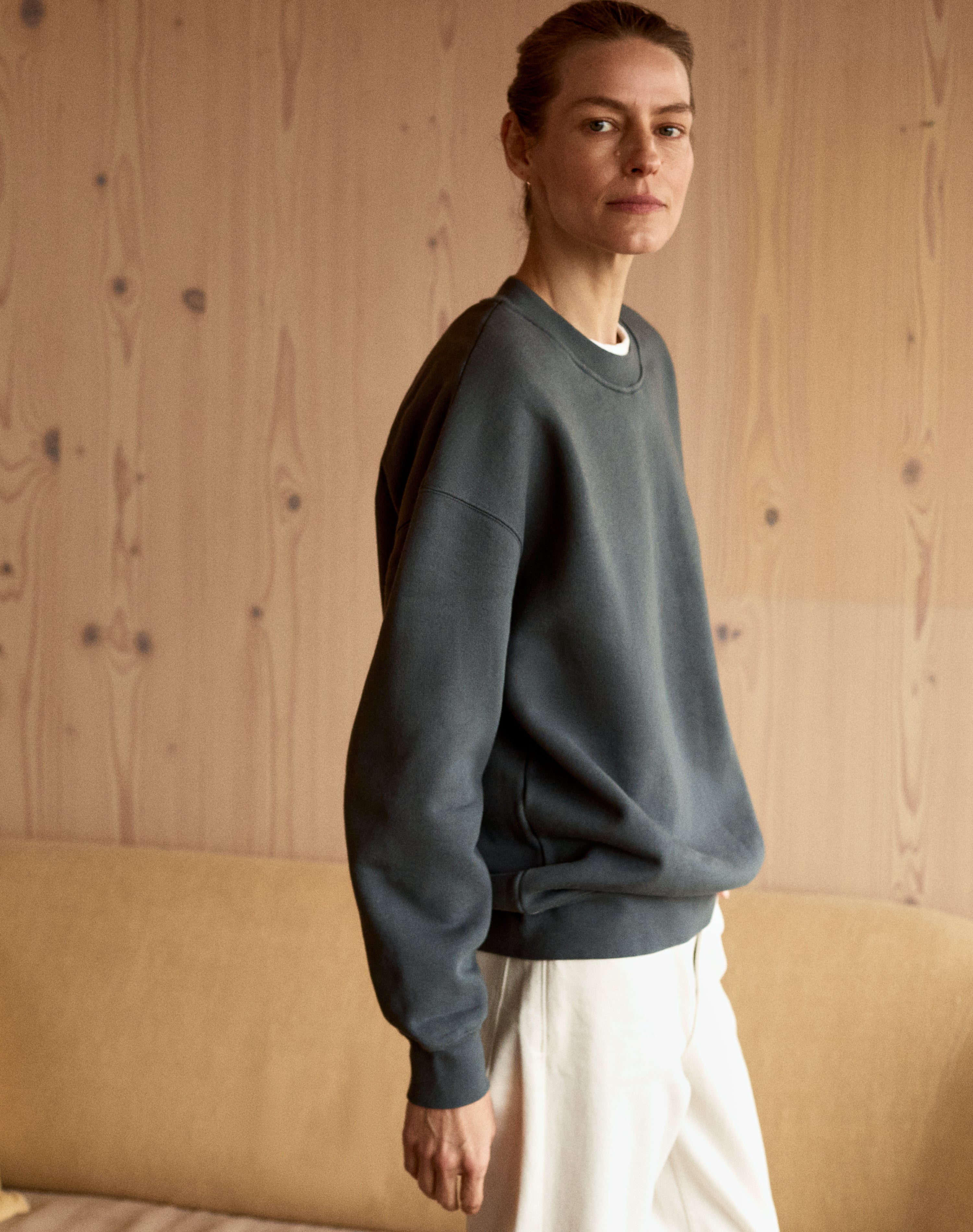 The Relaxed-fit SWEATSHIRT - Anthracite / Archive Sale