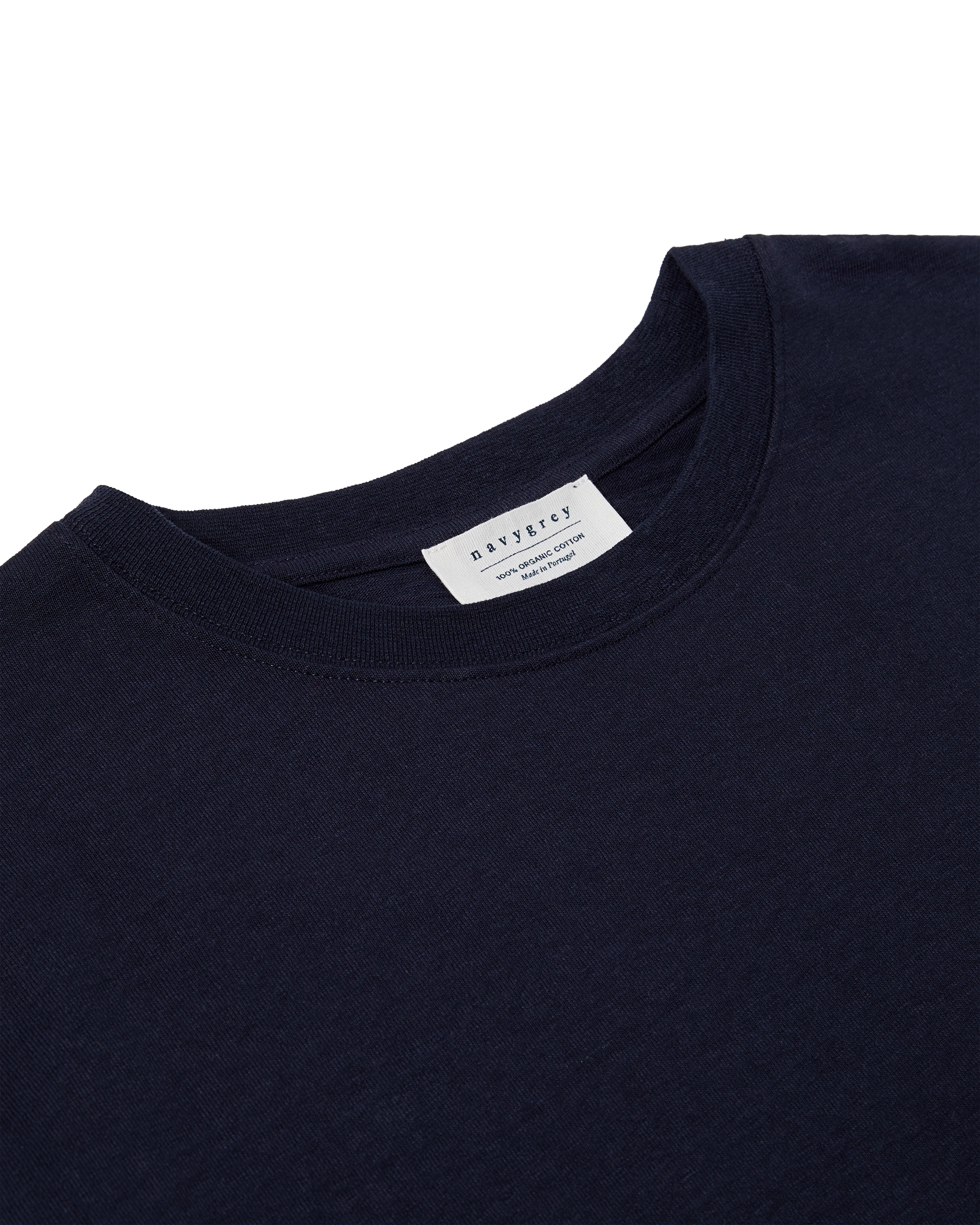 The Structured Slub / The Long Sleeve - Navy