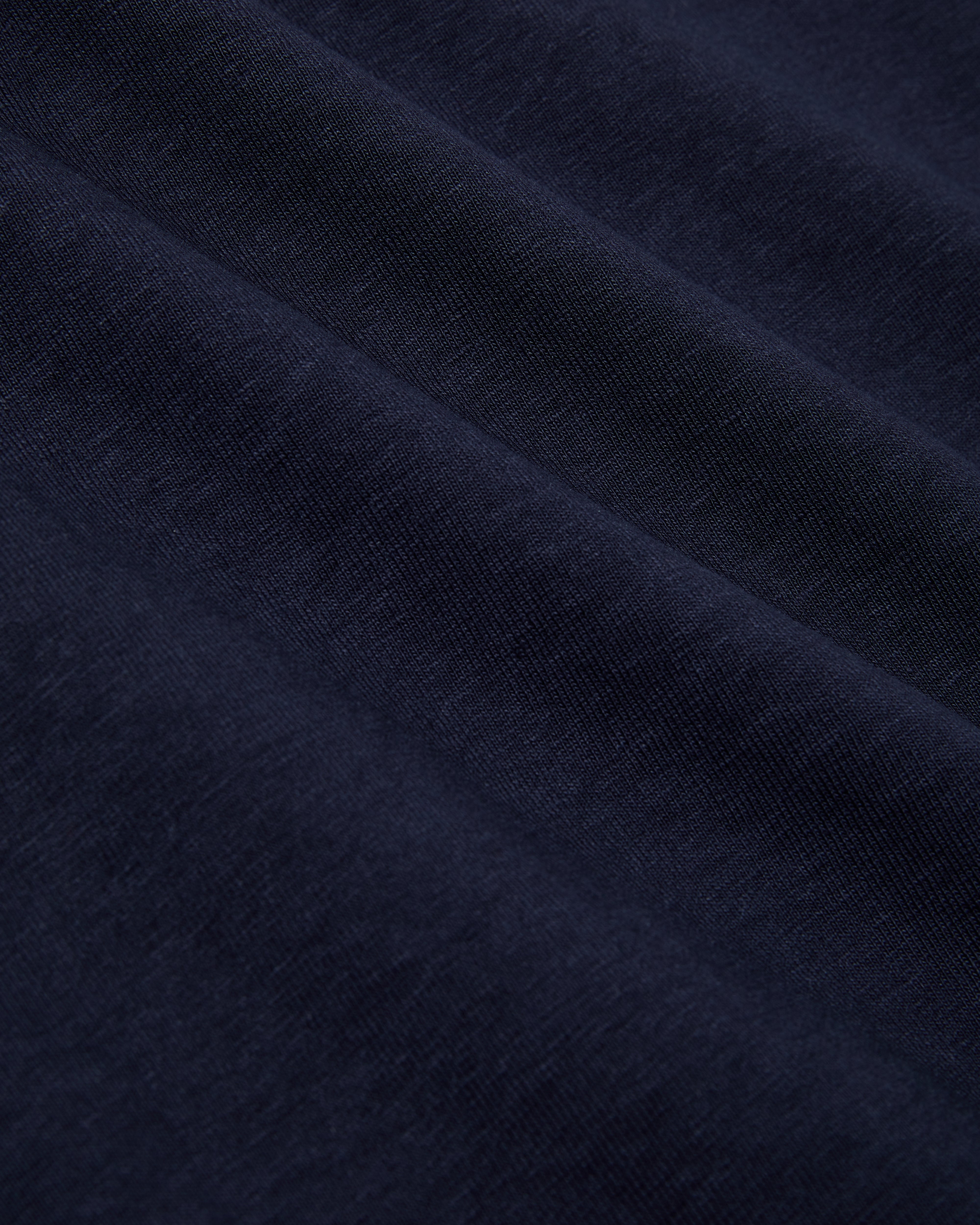 The Structured Slub / The Long Sleeve - Navy