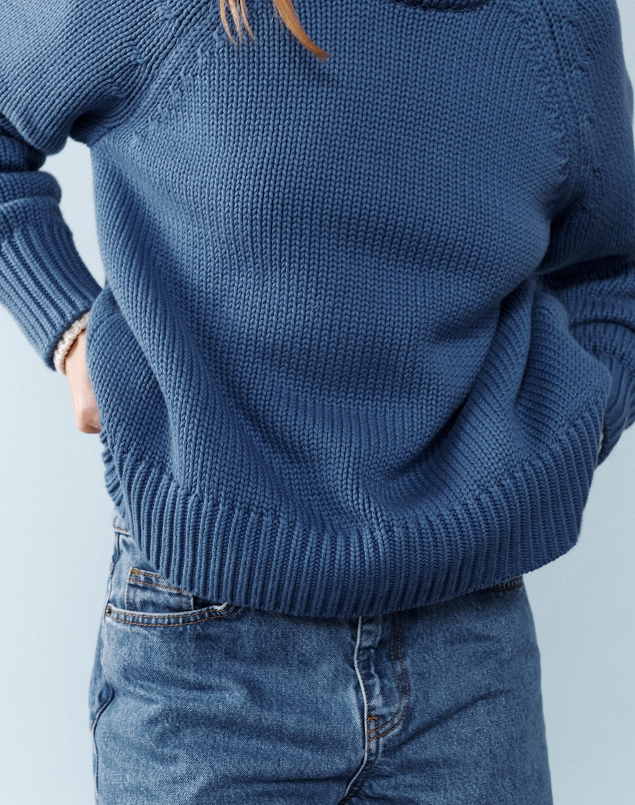 Blue Cotton Jumper