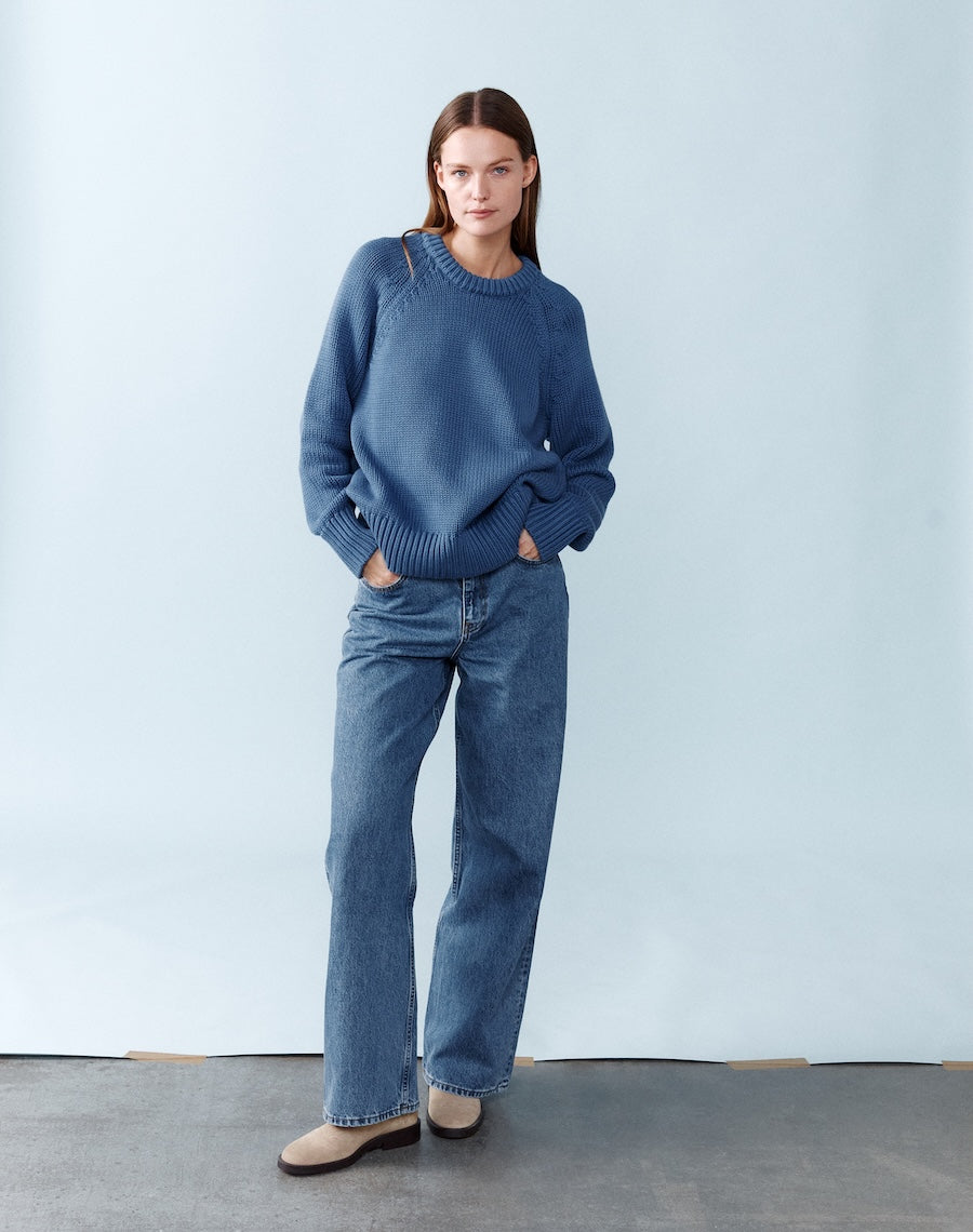 Blue Cotton Jumper