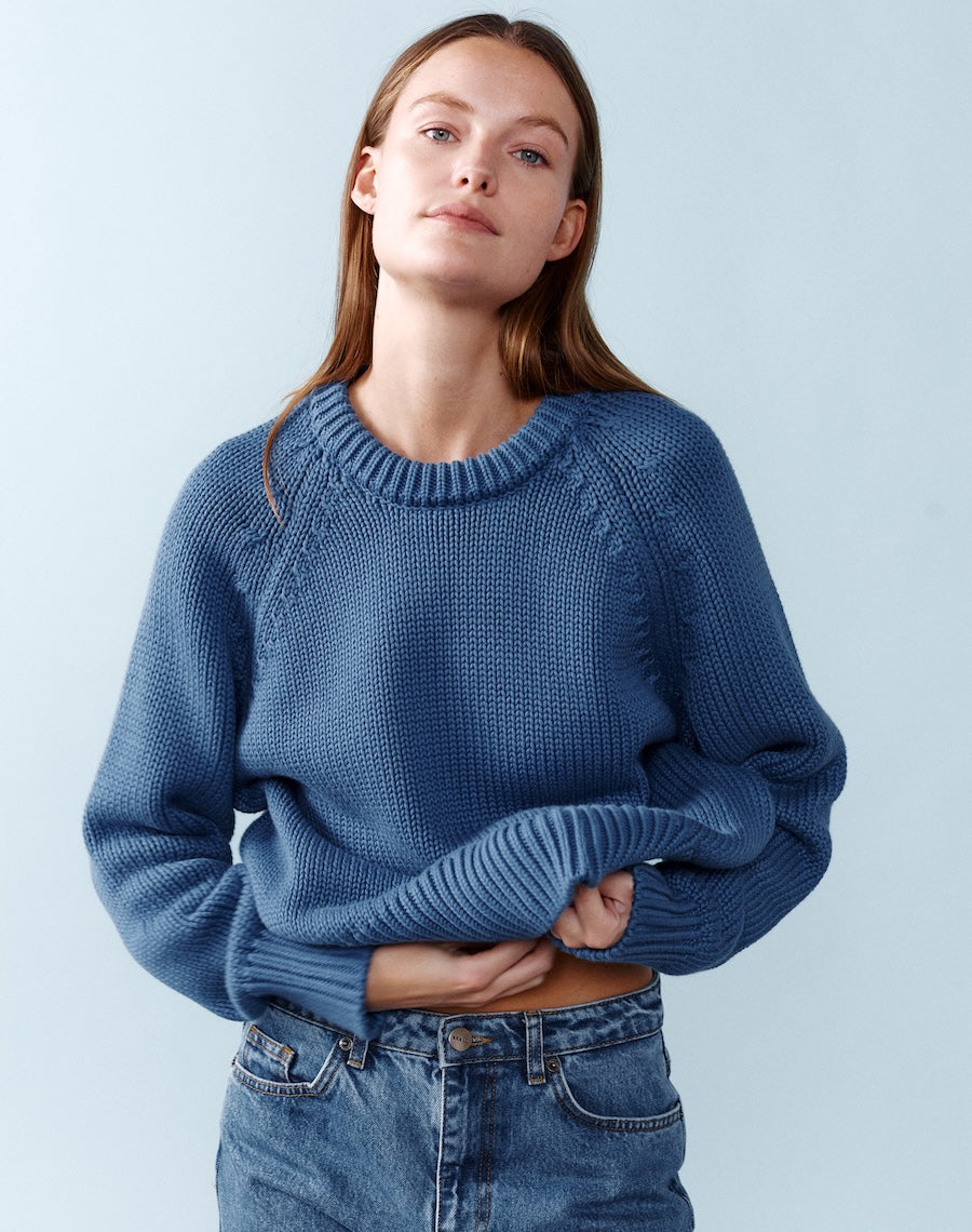 Blue Cotton Jumper