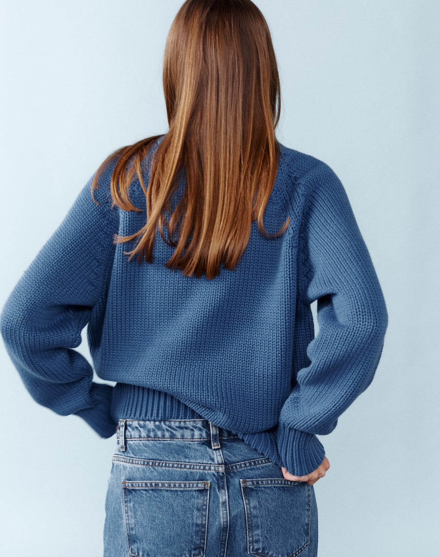 Blue Cotton Jumper