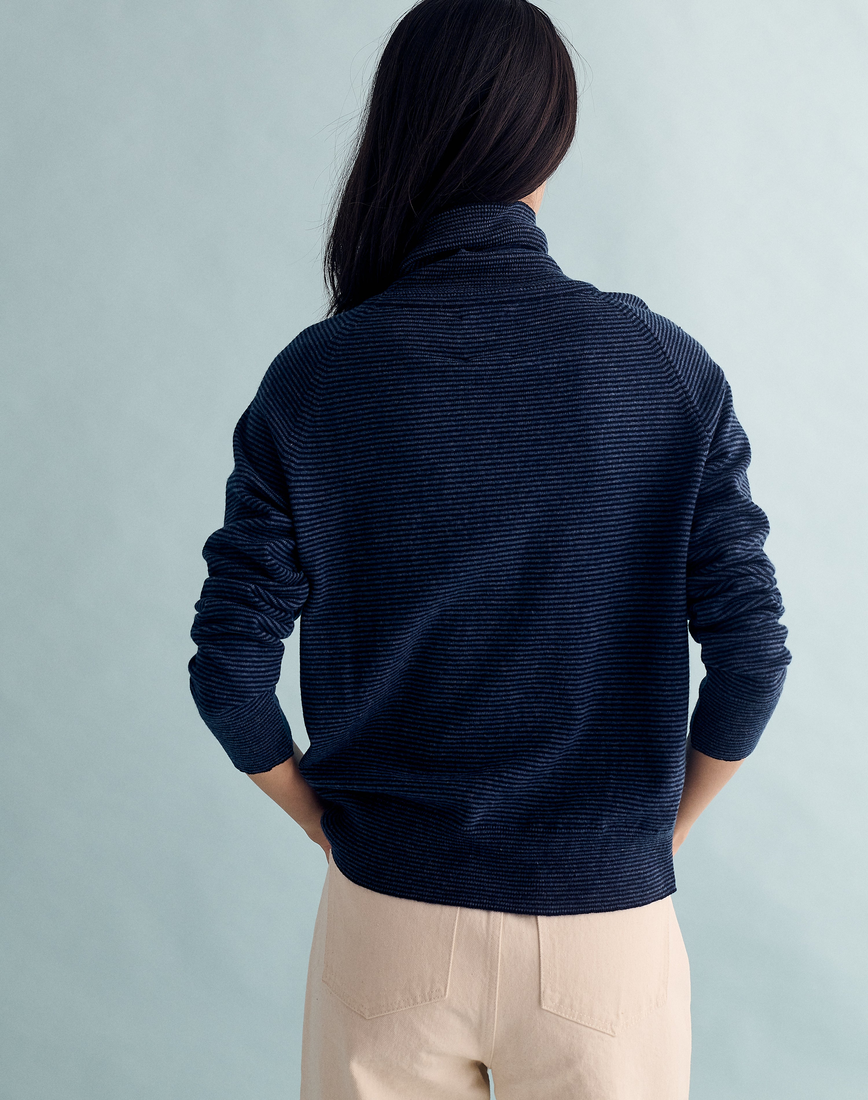 The Weekend Polo - Navy + Atlantic Blue