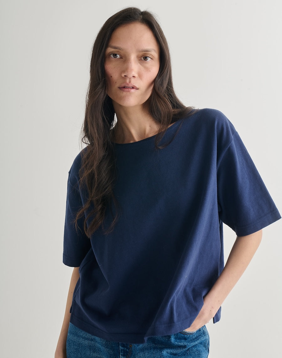 Blue Cotton Tshirt