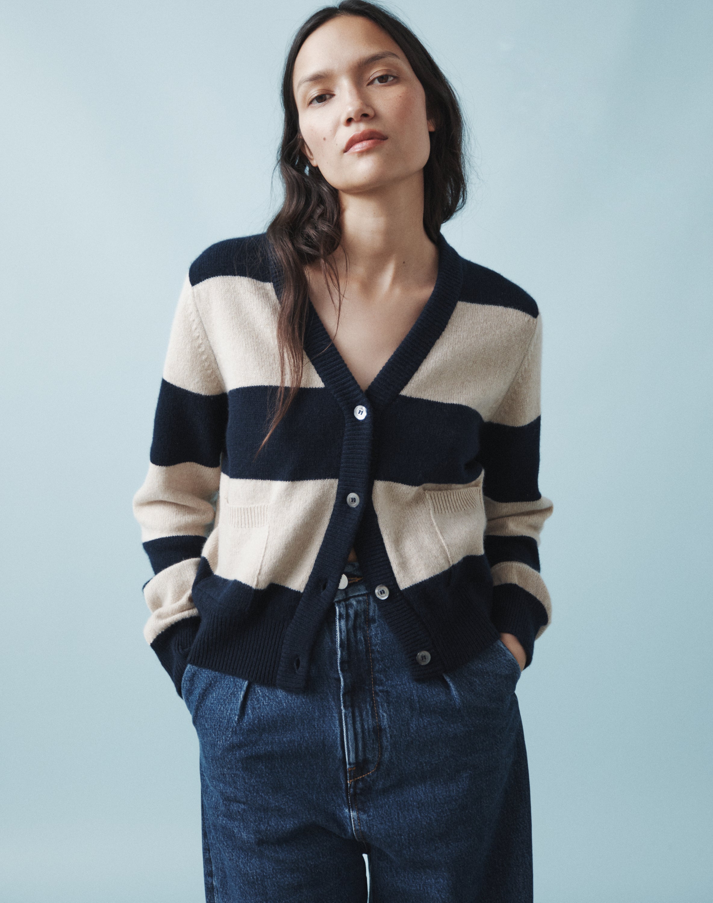 The CARDIGAN / 3.0 - Navy & Parchment, Renewed + Restored