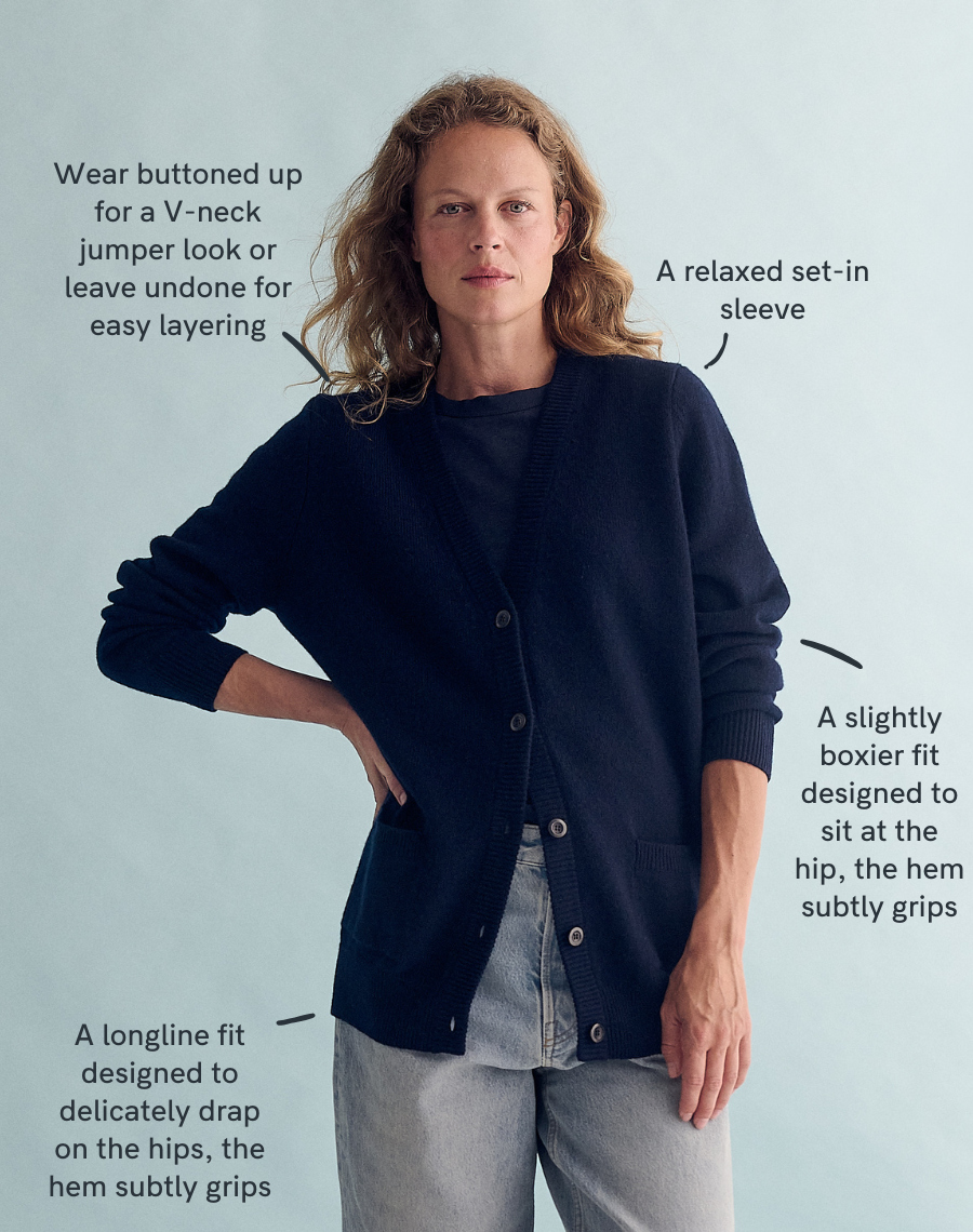 The Cardigan / 2.0 - Navy