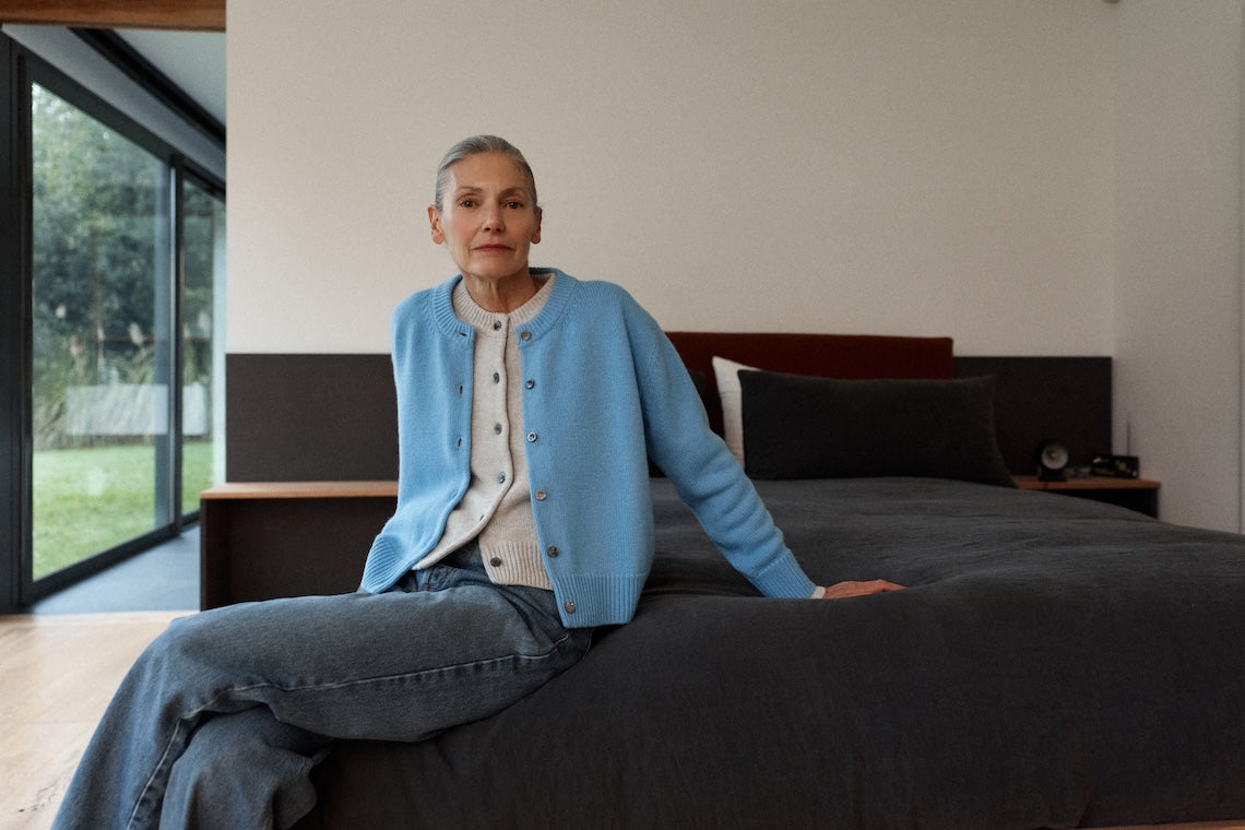 The Easy Cardigan - Glacier Blue