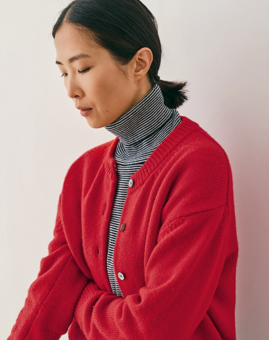 The Easy Cardigan - Carmine
