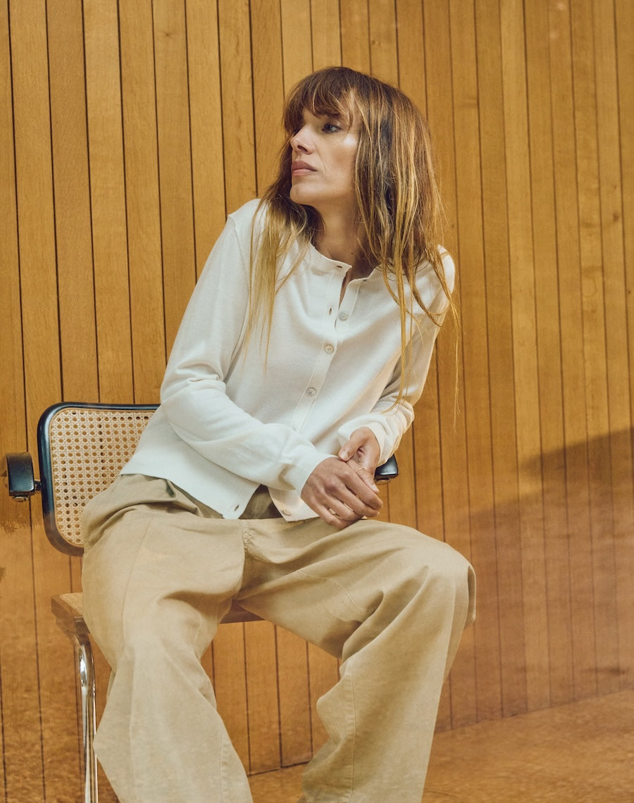The Fine Cardigan - Ecru / Archive Sale