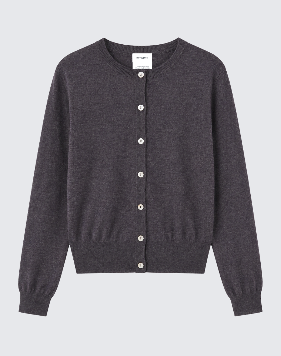 The Fine Cardigan - Graphite