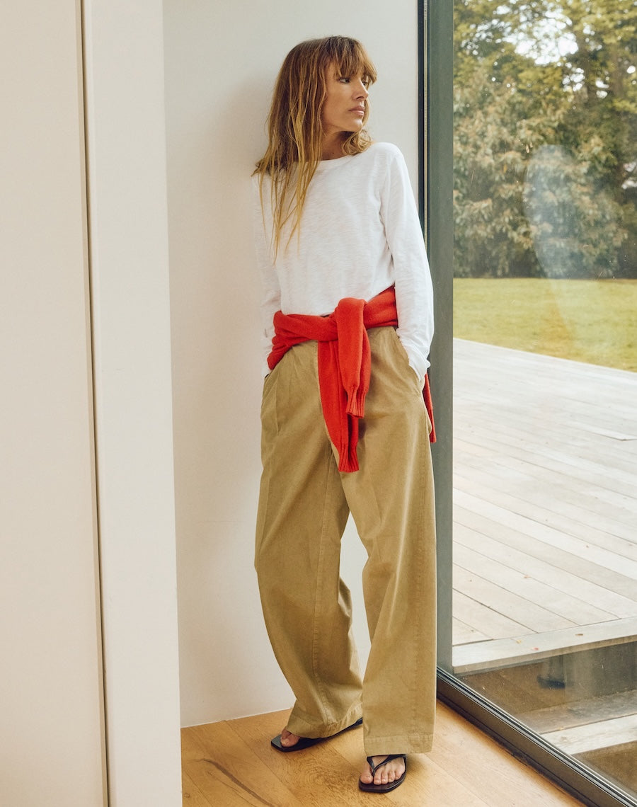 The LAYERED Tee / Long - White + White