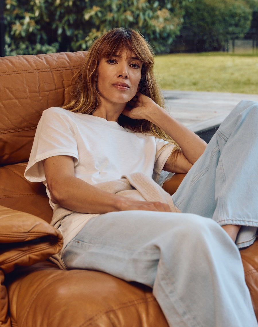 The Layered Tee Short Set - White