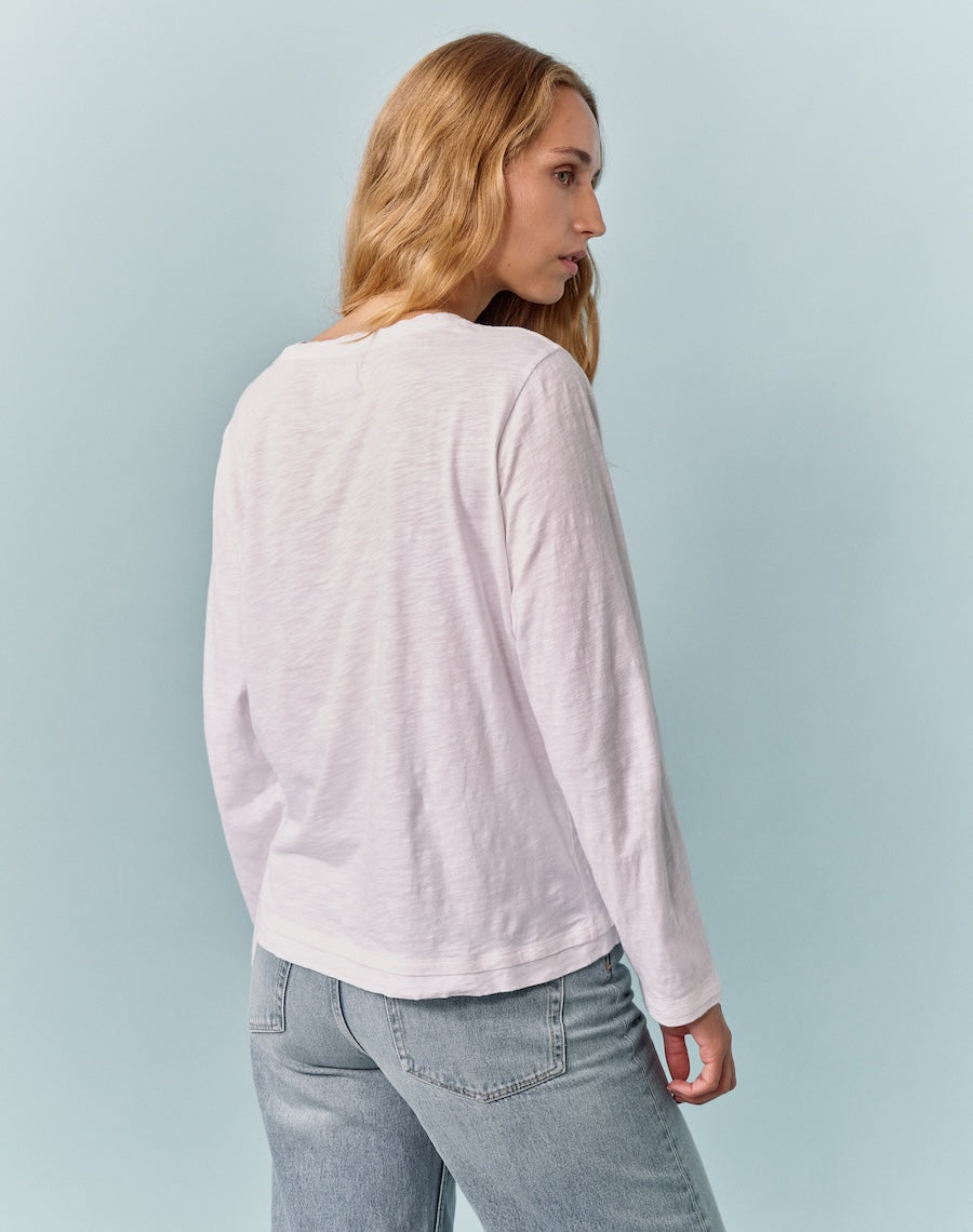 The Layered Tee / Long Sleeve - White