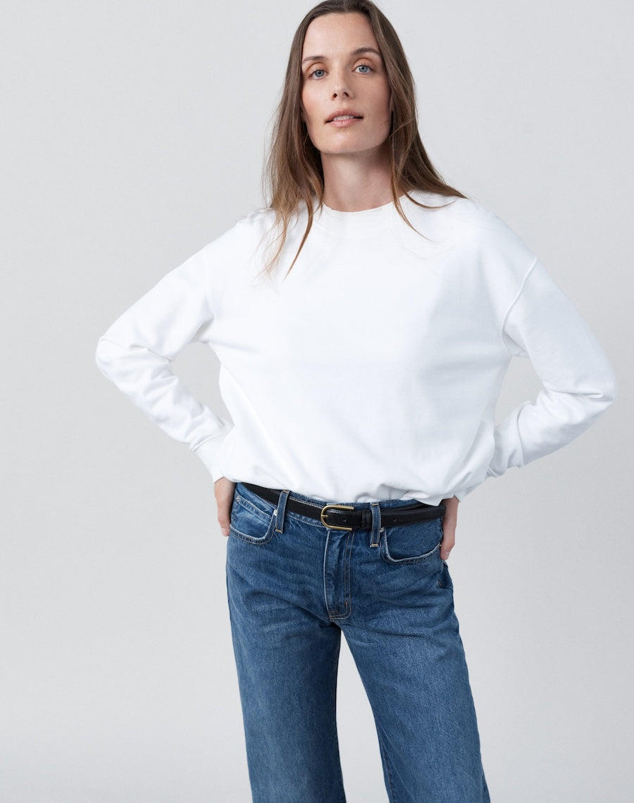 The Lived-In Loopback / Classic-Fit - White