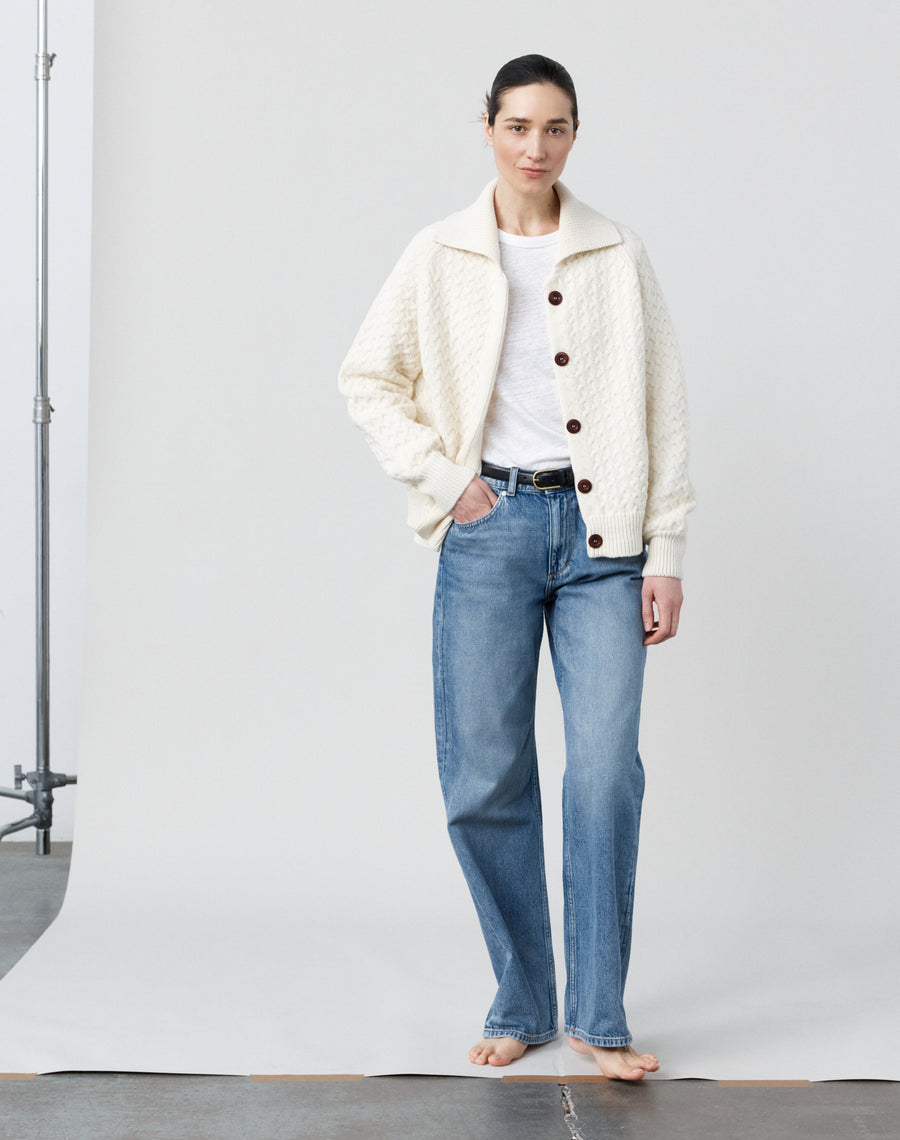 The Maree Jacket - Undyed Ecru