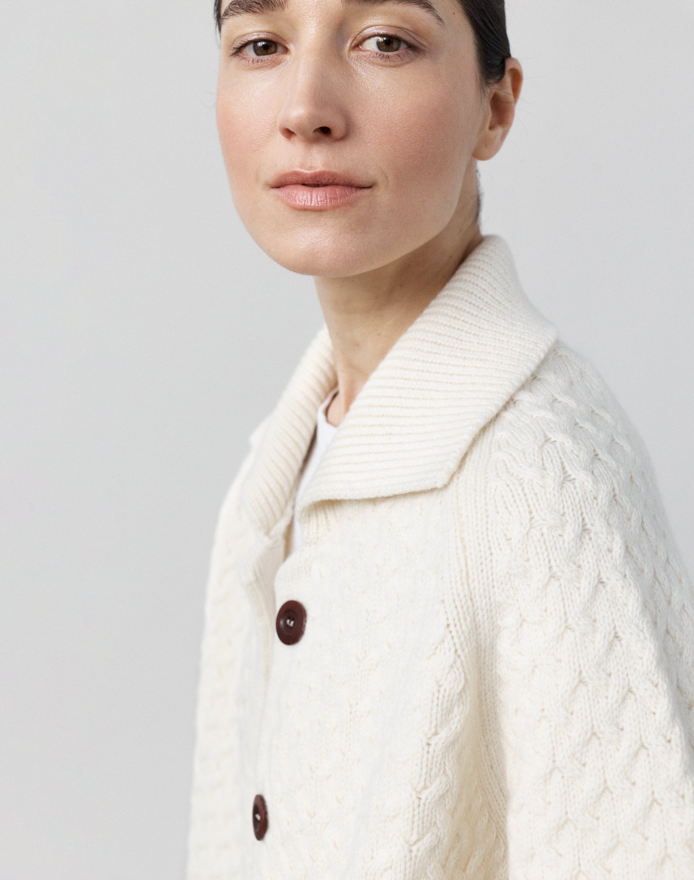 The Maree Jacket - Undyed Ecru